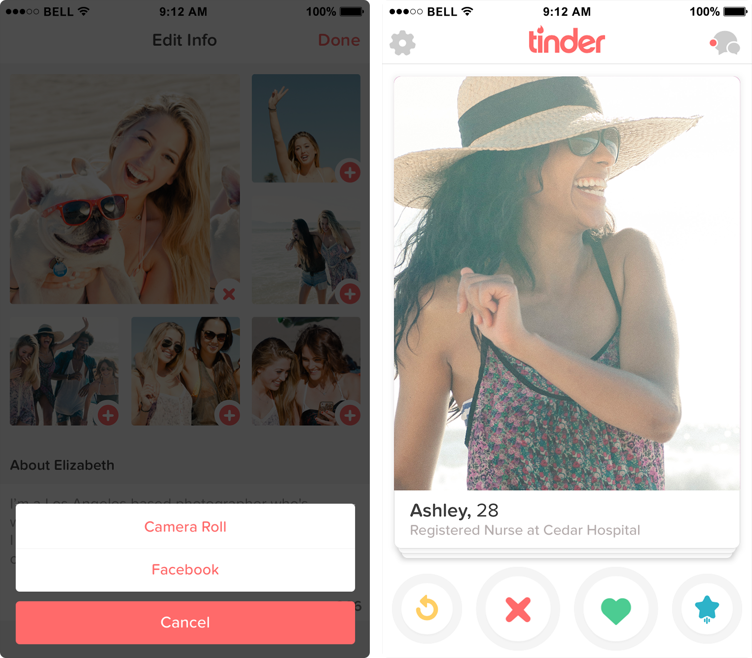 Messaging matches on tinder